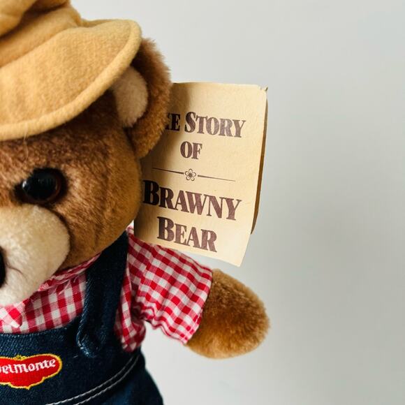 Del Monte Bear cowboy denim over all ghingam top hat with story book collector - Picture 2 of 7